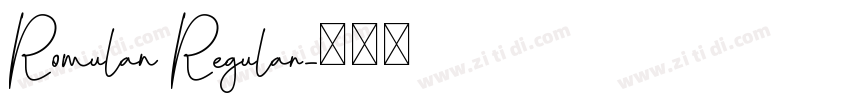 Romulan Regular字体转换